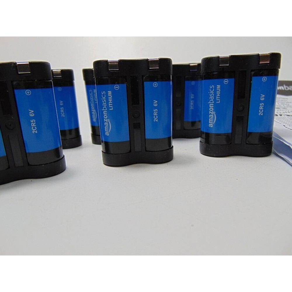Amazon Basics 2CR5 6V Lithium Batteries NON-RECHARGABLE Bundle of 10 NEW